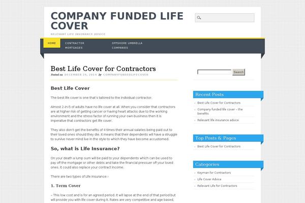 Living Journal theme site design template sample