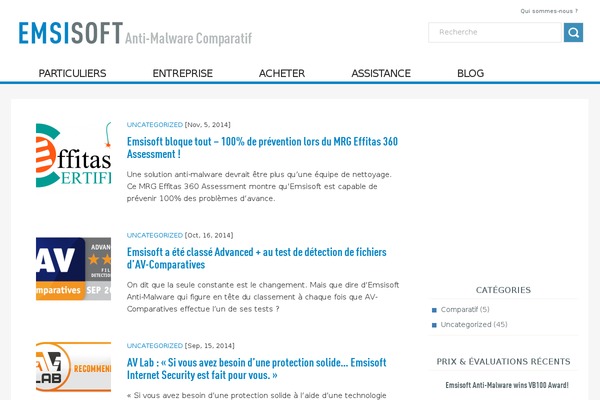 comparatif-anti-malware.fr site used Emsisoft