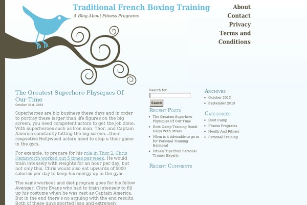 Bluebird theme site design template sample
