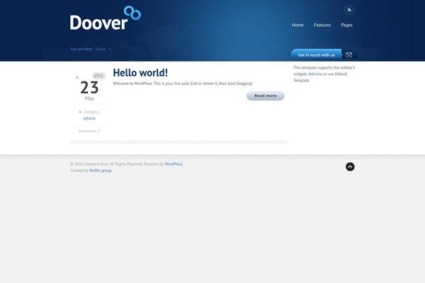 Doover theme site design template sample