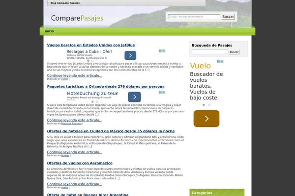 comparepasajes.com site used Comparepasajes