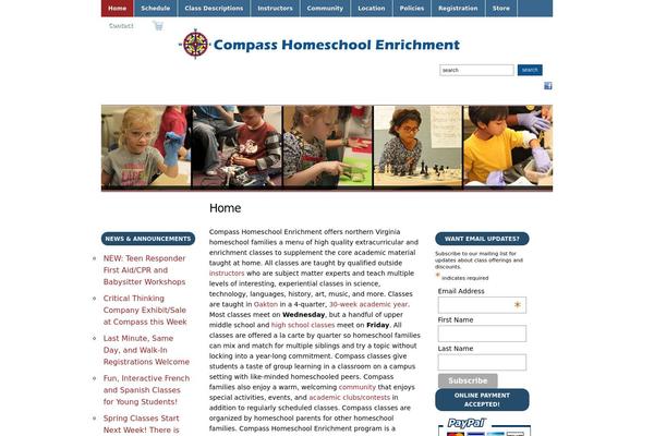 compassclasses.com site used Compasstheme