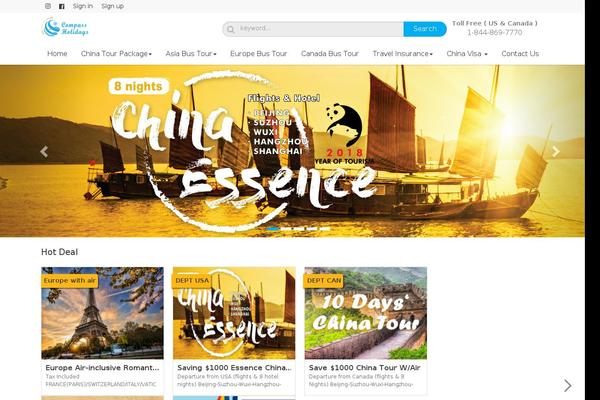 Tourpackage-v2-04 theme site design template sample