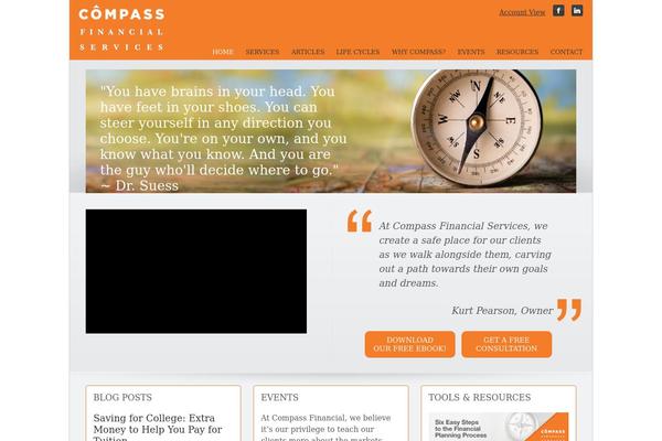 Compass theme site design template sample