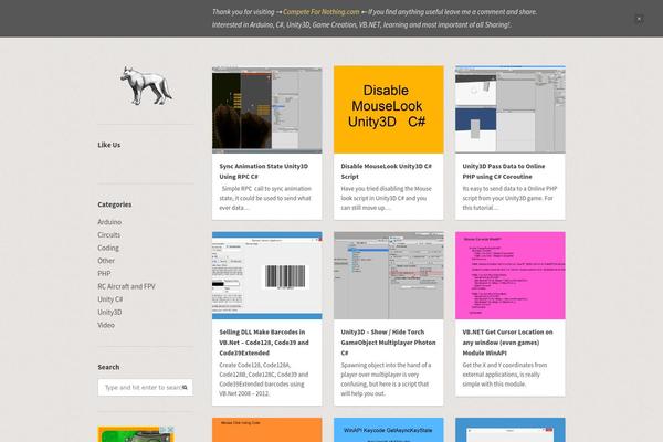 Bulletin theme site design template sample