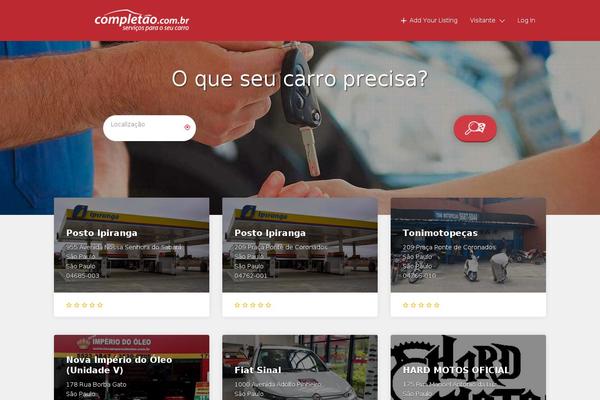 Listify theme site design template sample