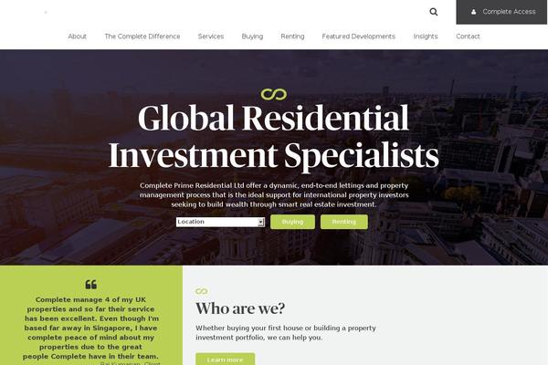 Complete theme site design template sample