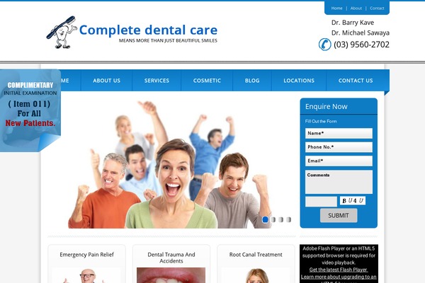 completedentalcare.com.au site used Busyness