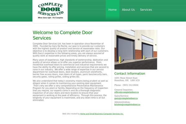 completedoor.ca site used Jakobi
