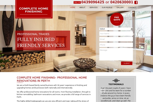Complete theme site design template sample