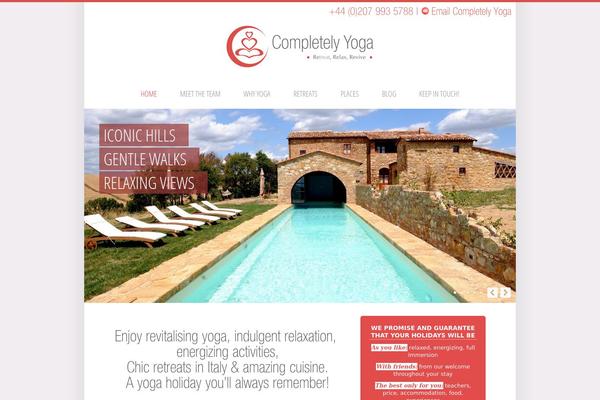 Yoga theme site design template sample