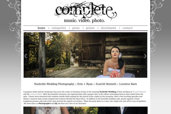 Complete theme site design template sample