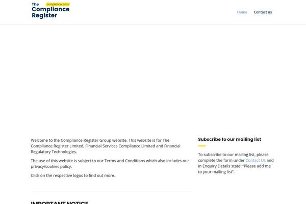 compliancer.com site used Compliancer
