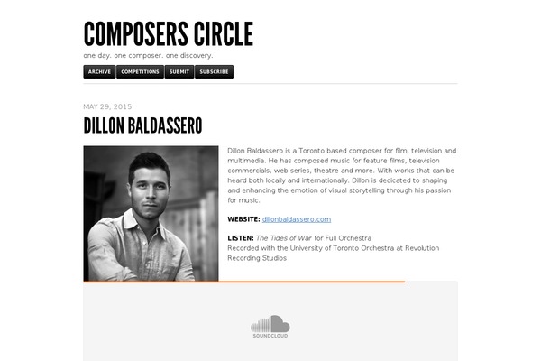 composerscircle.com site used Blaskan