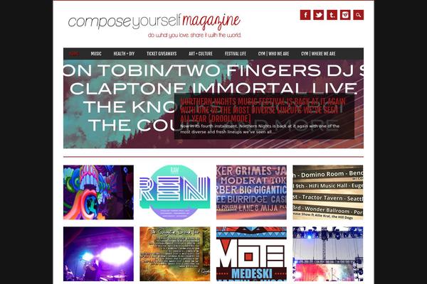 Magazino theme site design template sample