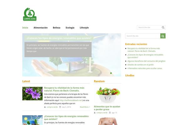 Frontpage theme site design template sample