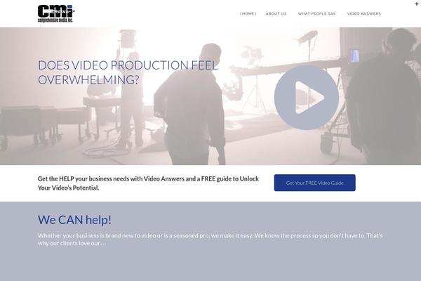 Cosmix theme site design template sample