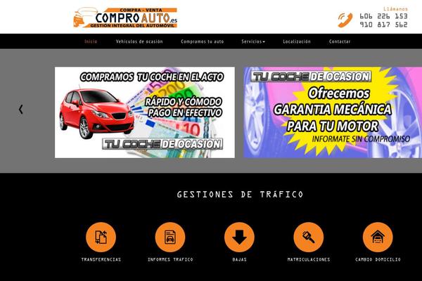 Automotive theme site design template sample