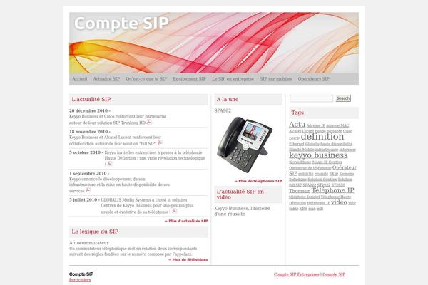 Elise theme site design template sample