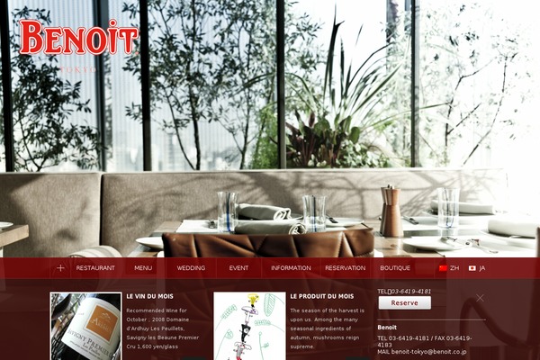 Benoit theme site design template sample