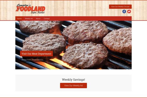 Accelerate theme site design template sample
