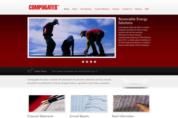 Thistle theme site design template sample