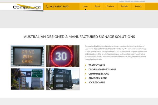 Durus theme site design template sample
