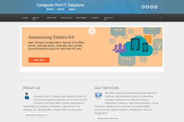 Hathor theme site design template sample