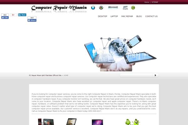 Vivi theme site design template sample