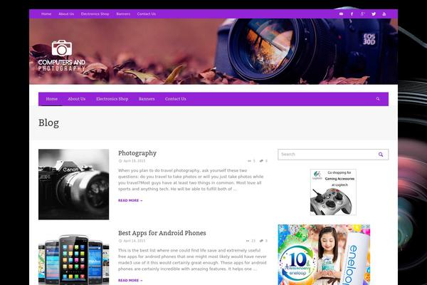 NEUE theme site design template sample