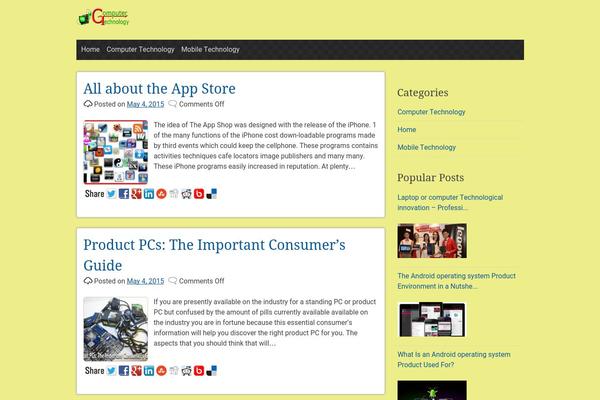pacify theme site design template sample