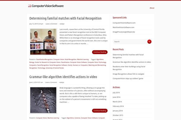 Radius theme site design template sample