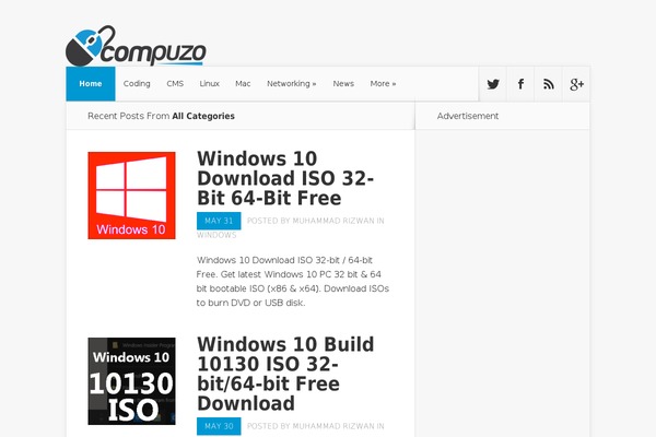 Nexus theme site design template sample