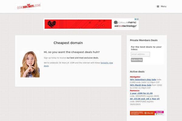Influence theme site design template sample