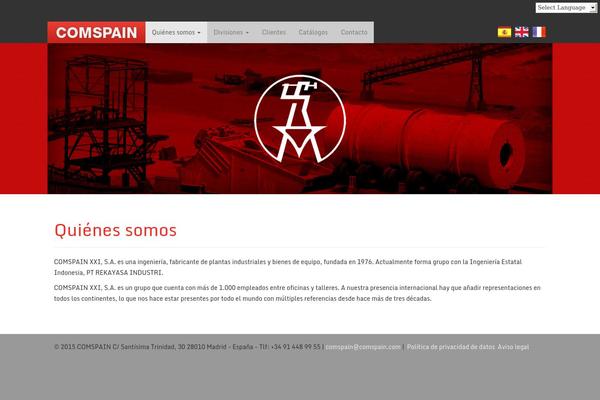 Roots theme site design template sample