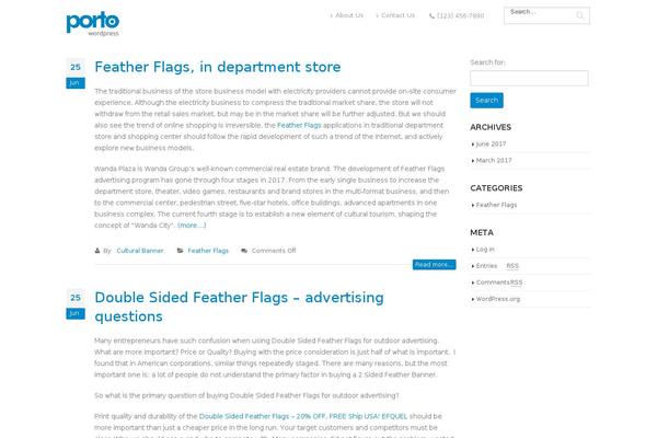 Twenty Sixteen theme site design template sample