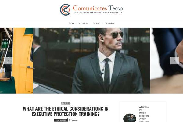 Fascinate theme site design template sample