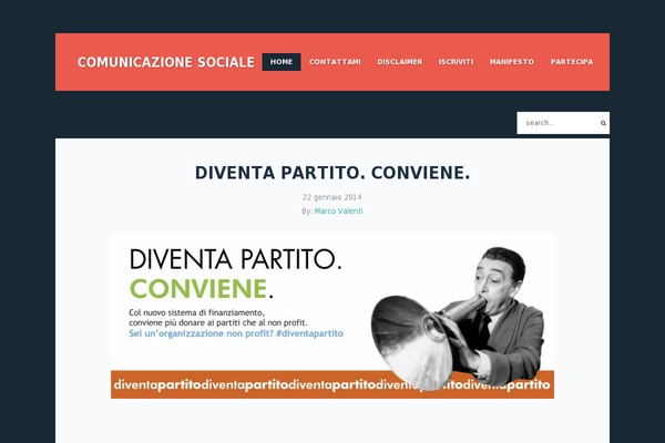 Thoughts theme site design template sample