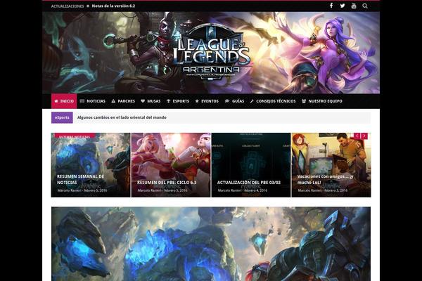 Magic Mag theme site design template sample