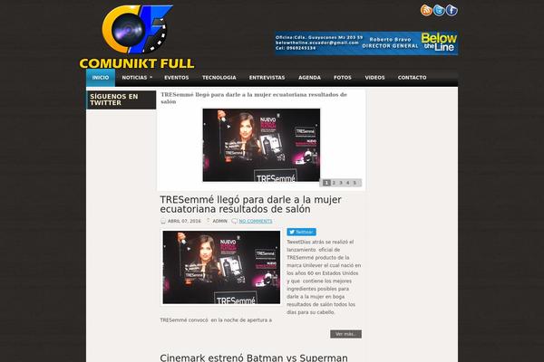 Sparks theme site design template sample