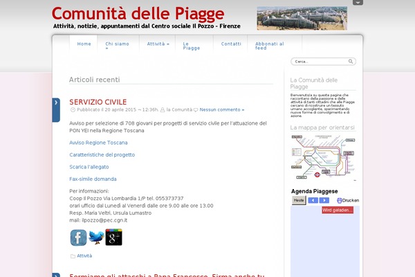 comunitadellepiagge.it site used dfBlog