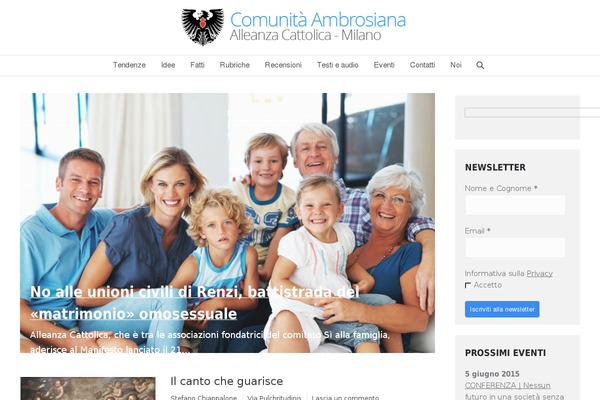 comunitambrosiana.org site used Alleanza