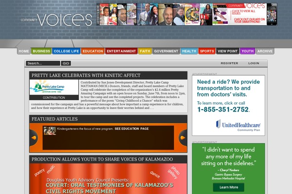 ColorNews theme site design template sample