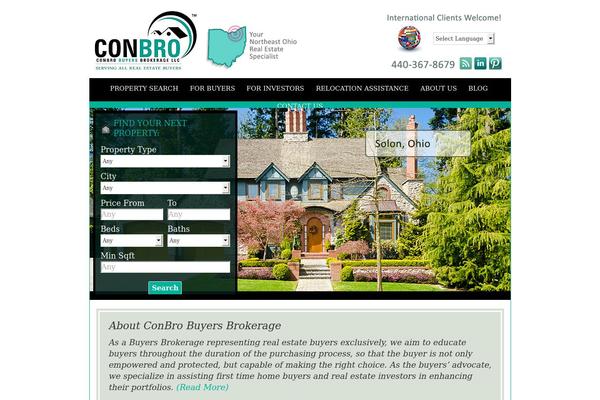 AgentPress theme site design template sample