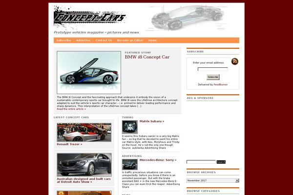 Auto theme site design template sample