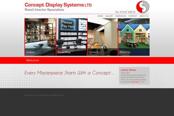 Concept theme site design template sample