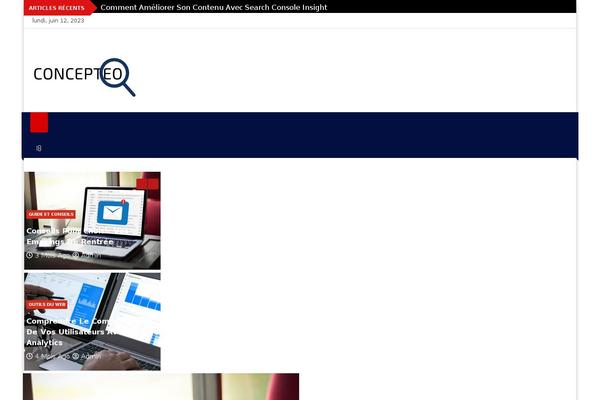 News Bulletin theme site design template sample