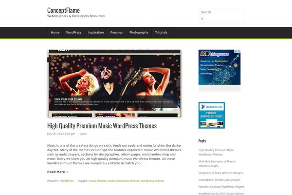 Chiron theme site design template sample