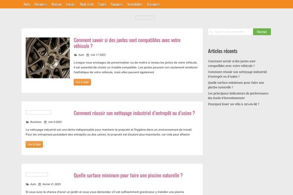 Wildfire theme site design template sample