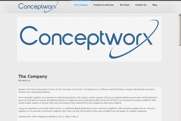 Spark theme site design template sample